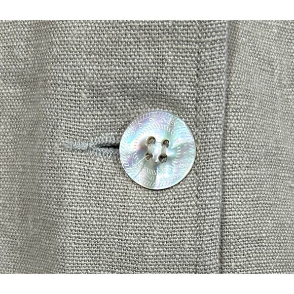 Of the Earth HempFashion 100% Hemp Button Front Jacket Women’s Size M Beige - Picture 2 of 6